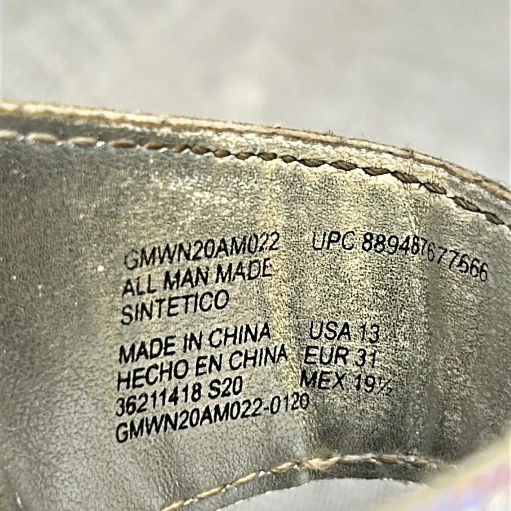 Wonder Nation Almost NEW iridescent Birkenstock style sandals